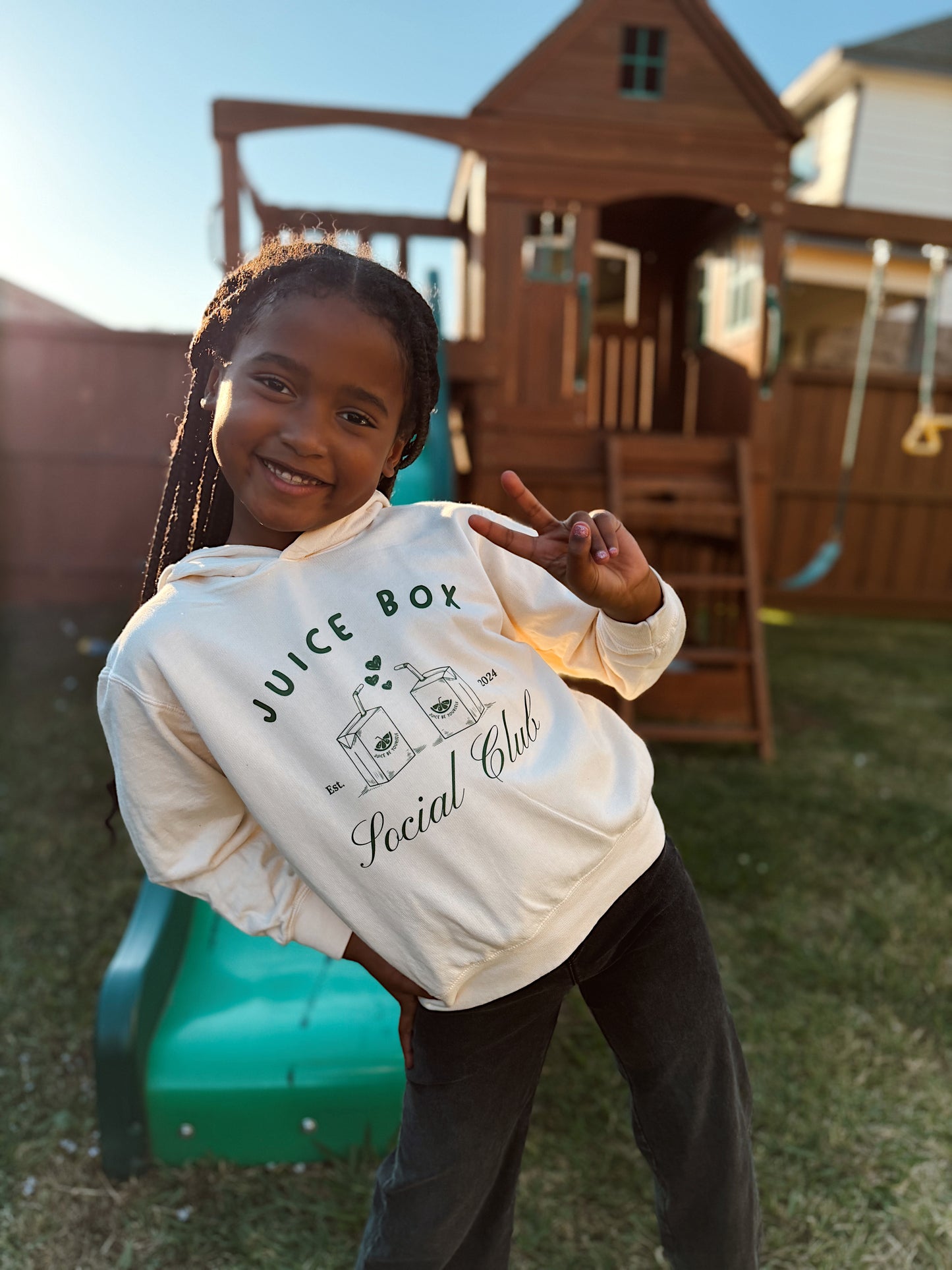 Juice Box Social Club Kids Hoodie