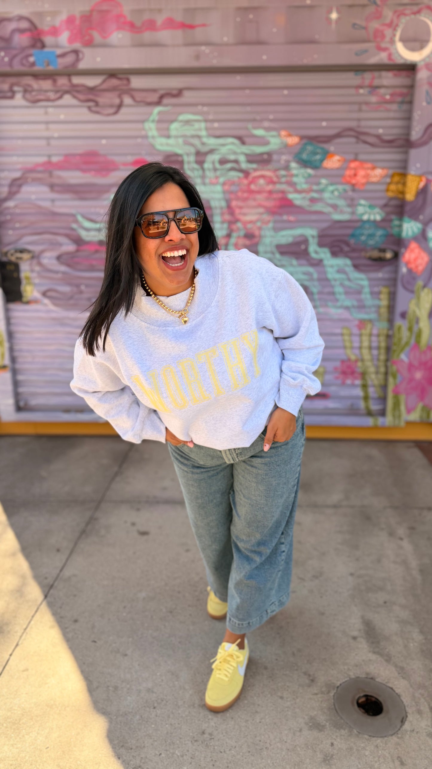 WORTHY Mock Neck Sweatshirt