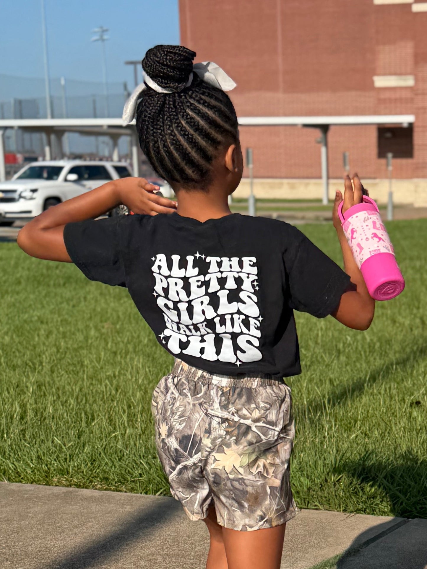 Pretty Girls Walk Like This Kids Tee
