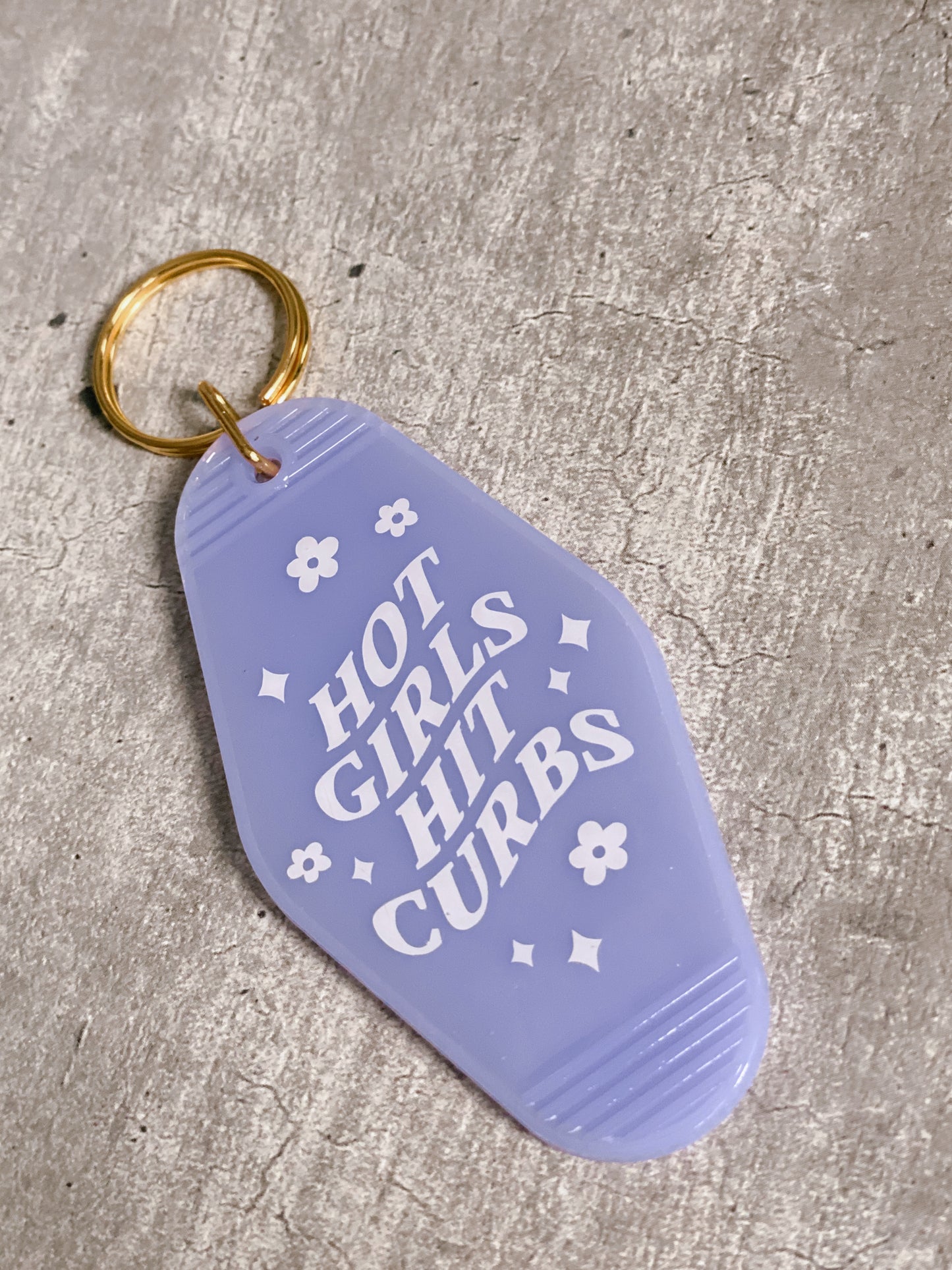 Hot Girls Hit Curbs Keychain