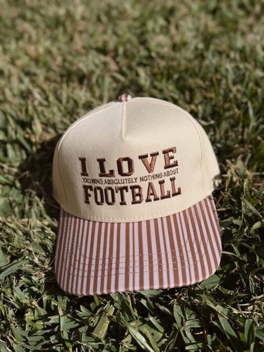 I Love Football Hat