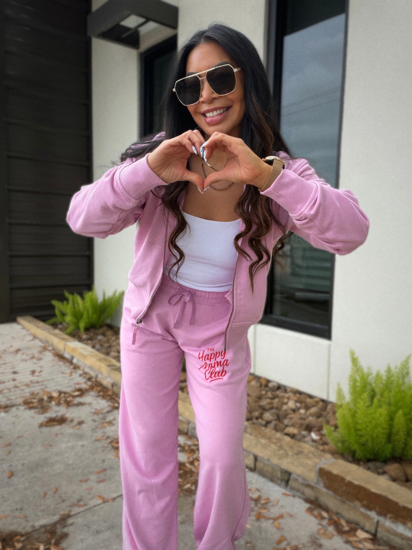 Happy Mama Club Wide Leg Sweatpants