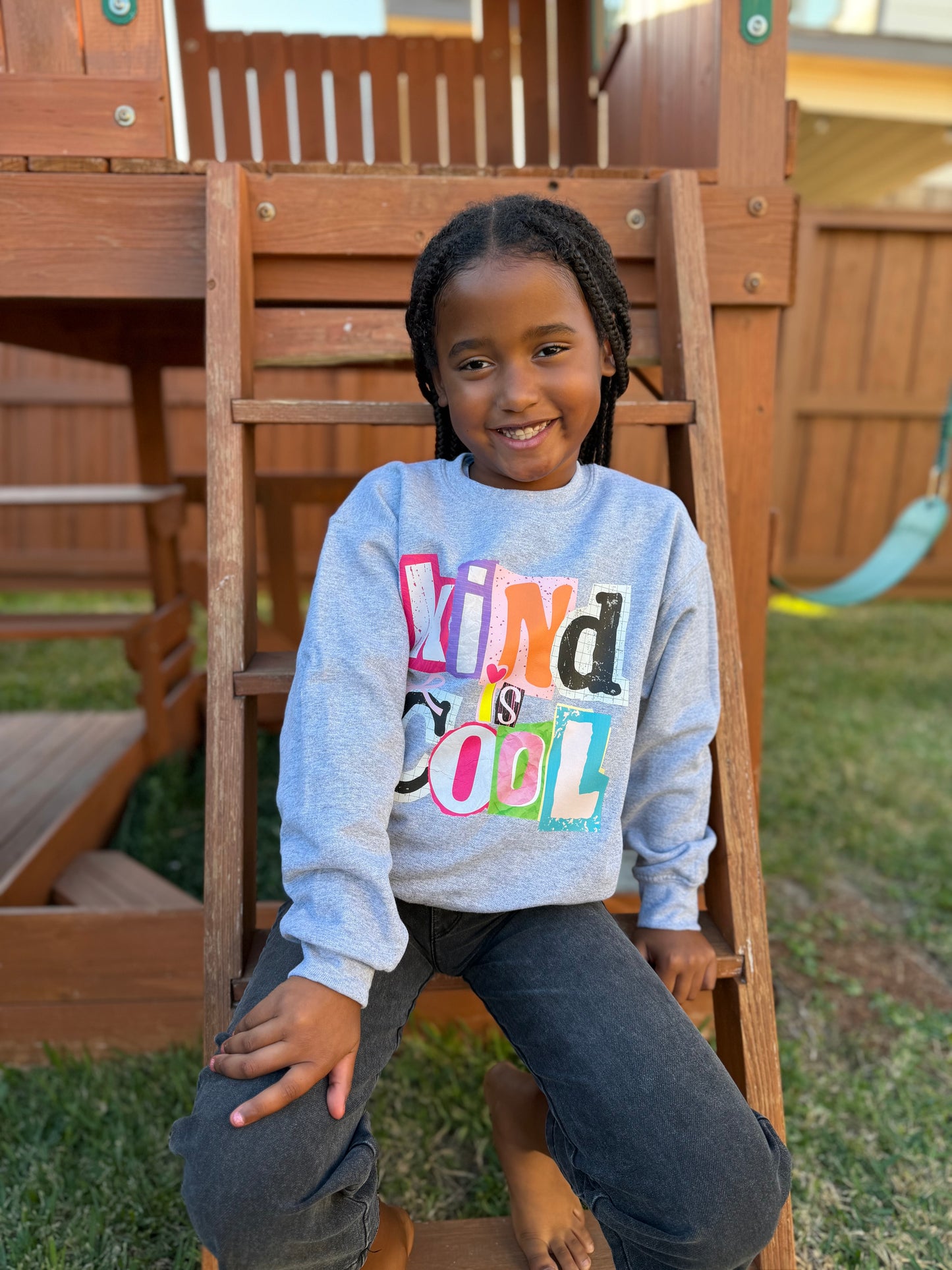 Kind Is Cool Kids Sweatshirt