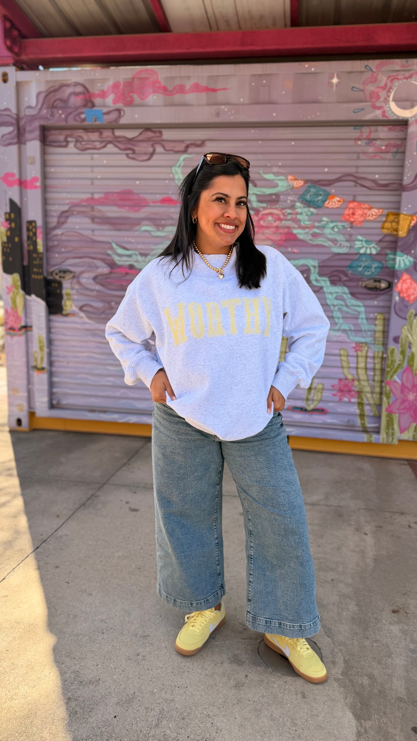 WORTHY Mock Neck Sweatshirt