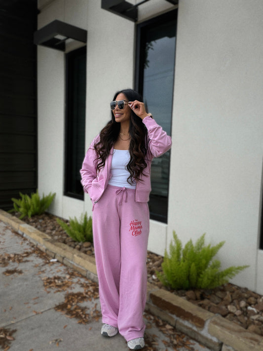 Happy Mama Club Wide Leg Sweatpants