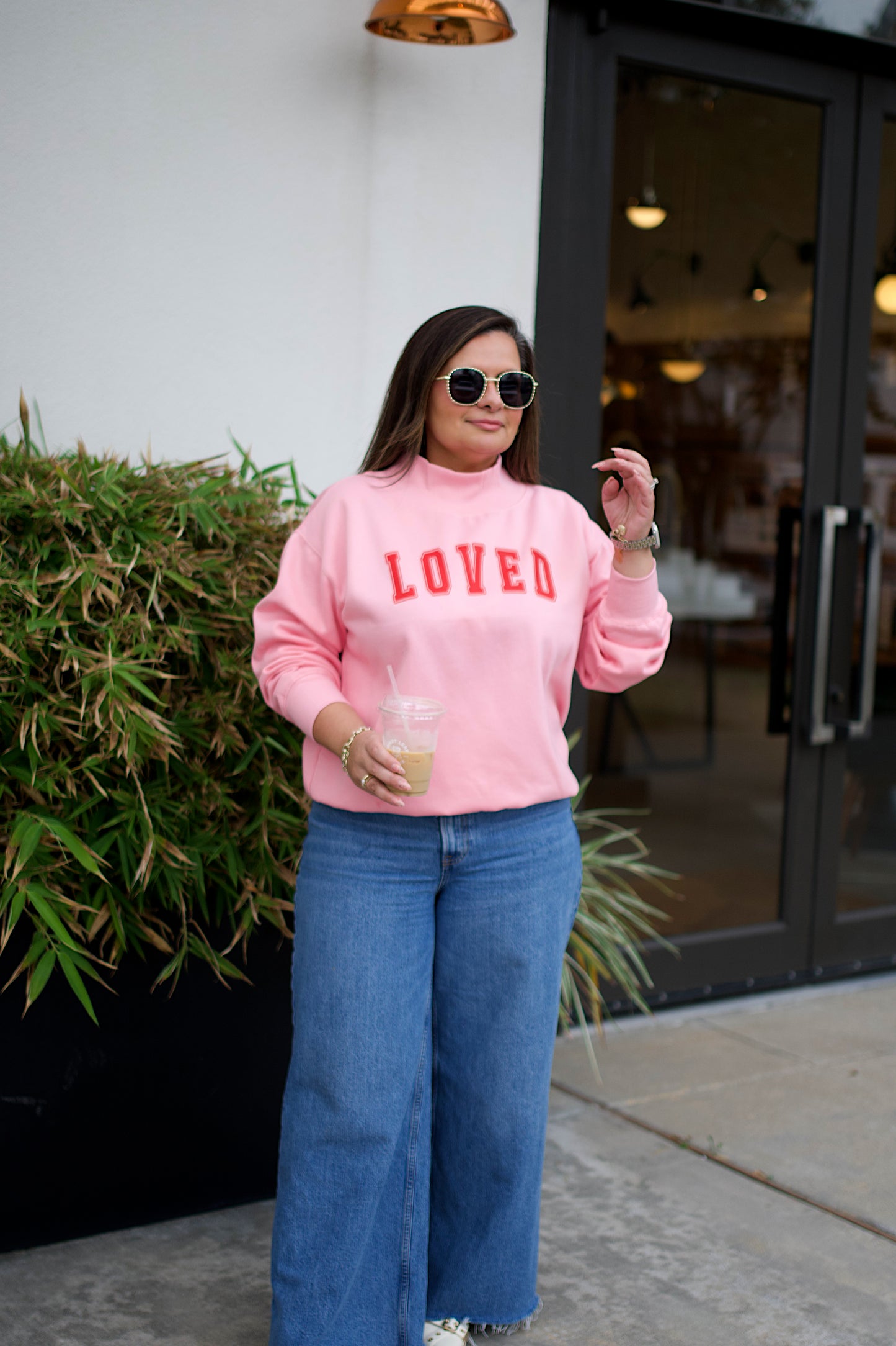 LOVED Mock Neck Sweatshirt